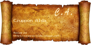 Czuppon Alda névjegykártya